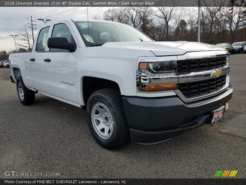 Summit White / Dark Ash/Jet Black 2018 Chevrolet Silverado 1500 WT Double Cab