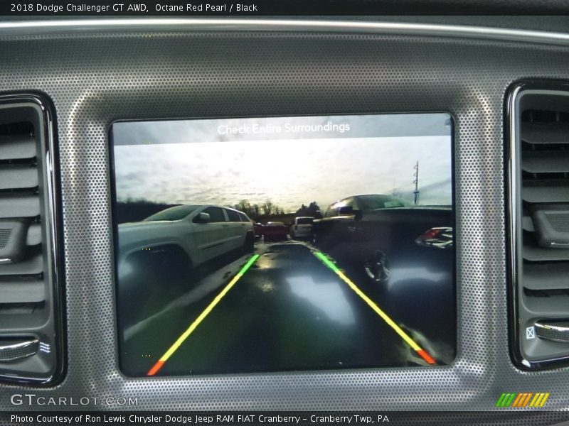 Octane Red Pearl / Black 2018 Dodge Challenger GT AWD