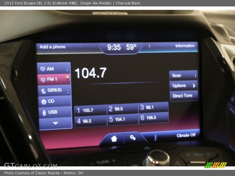 Ginger Ale Metallic / Charcoal Black 2013 Ford Escape SEL 1.6L EcoBoost 4WD