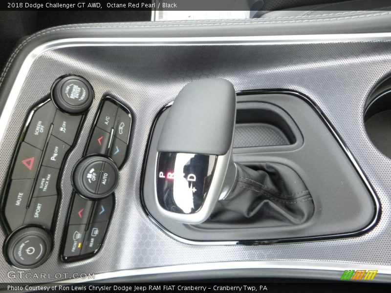 Octane Red Pearl / Black 2018 Dodge Challenger GT AWD