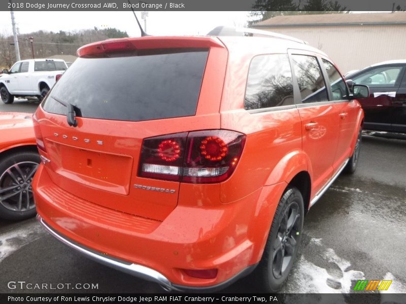 Blood Orange / Black 2018 Dodge Journey Crossroad AWD