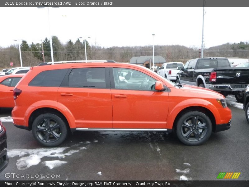 Blood Orange / Black 2018 Dodge Journey Crossroad AWD