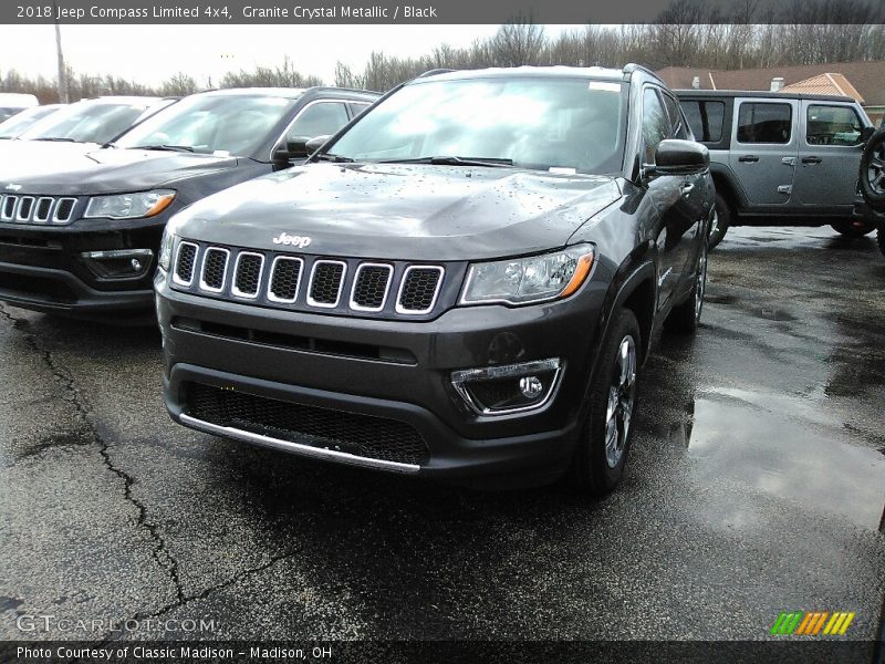 Granite Crystal Metallic / Black 2018 Jeep Compass Limited 4x4