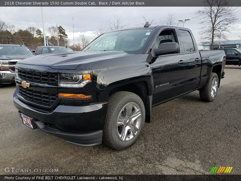 Black / Dark Ash/Jet Black 2018 Chevrolet Silverado 1500 Custom Double Cab