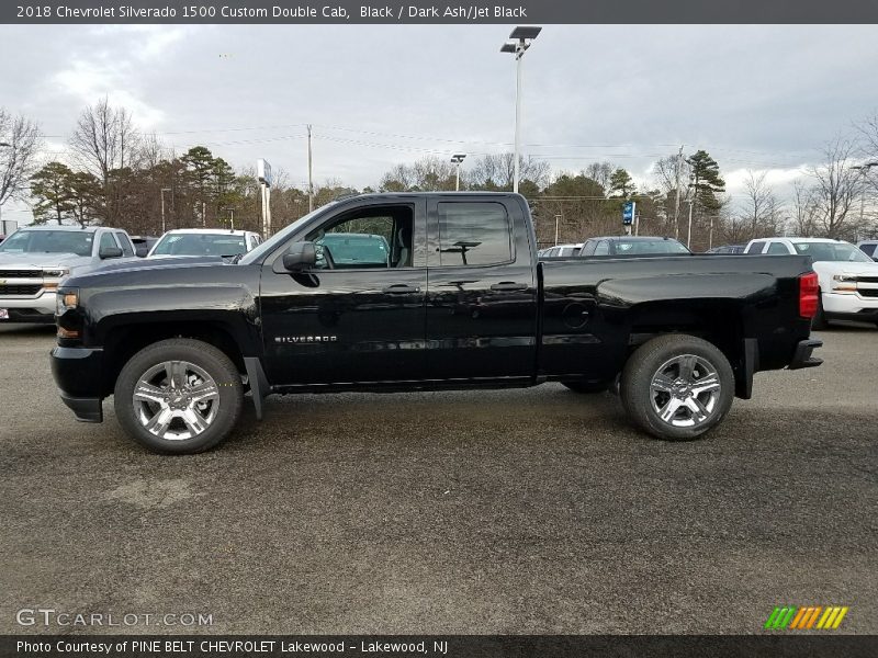 Black / Dark Ash/Jet Black 2018 Chevrolet Silverado 1500 Custom Double Cab