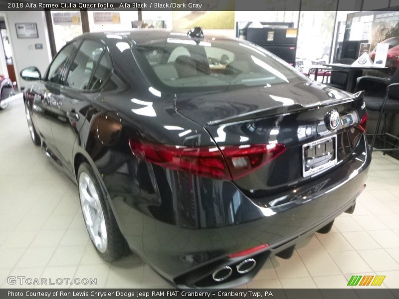 Alfa Black / Black/Dark Gray 2018 Alfa Romeo Giulia Quadrifoglio