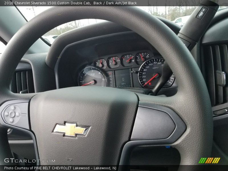 Black / Dark Ash/Jet Black 2018 Chevrolet Silverado 1500 Custom Double Cab