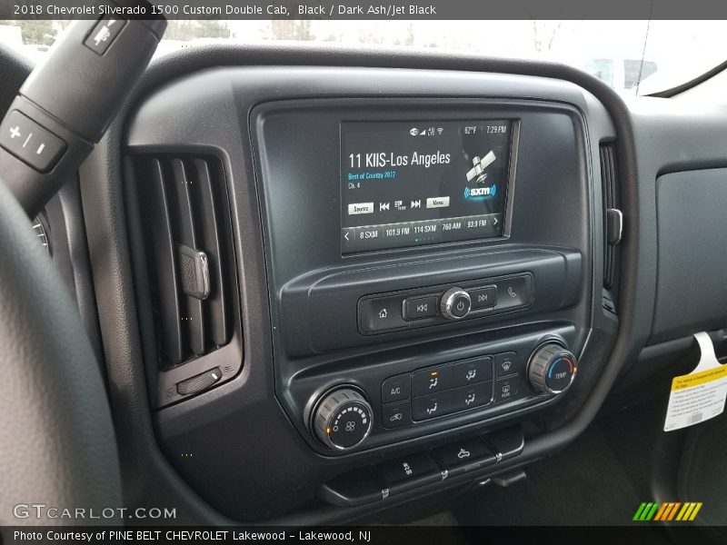 Black / Dark Ash/Jet Black 2018 Chevrolet Silverado 1500 Custom Double Cab