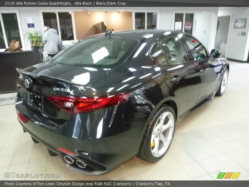 Alfa Black / Black/Dark Gray 2018 Alfa Romeo Giulia Quadrifoglio