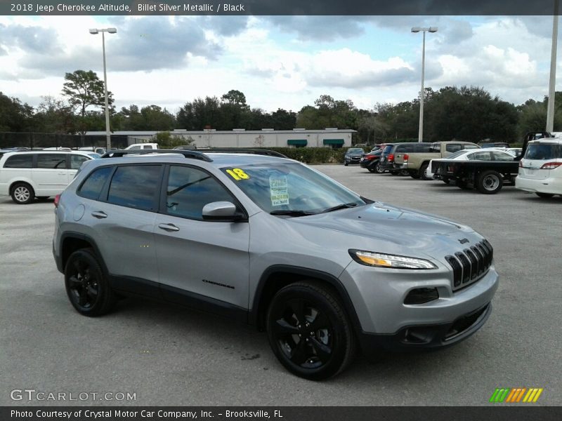 Billet Silver Metallic / Black 2018 Jeep Cherokee Altitude