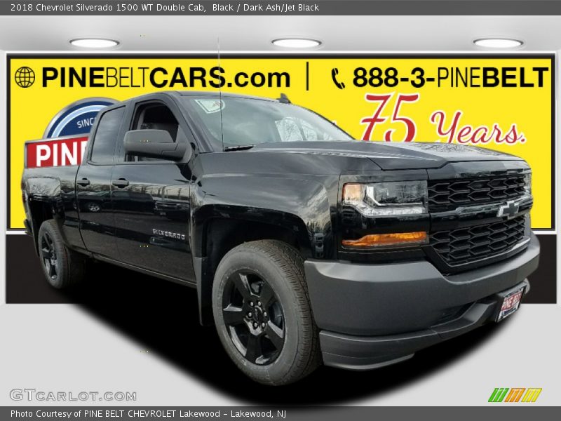 Black / Dark Ash/Jet Black 2018 Chevrolet Silverado 1500 WT Double Cab