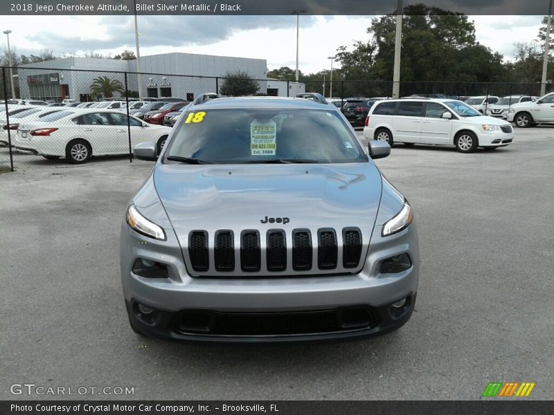 Billet Silver Metallic / Black 2018 Jeep Cherokee Altitude