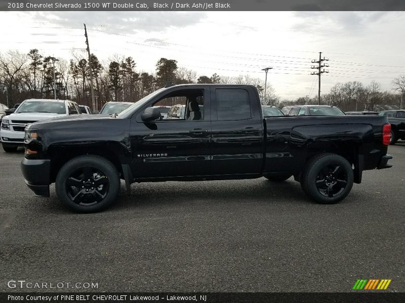 Black / Dark Ash/Jet Black 2018 Chevrolet Silverado 1500 WT Double Cab