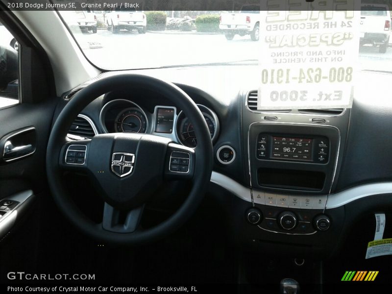Granite Pearl / Black 2018 Dodge Journey SE