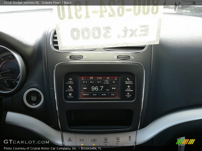 Granite Pearl / Black 2018 Dodge Journey SE