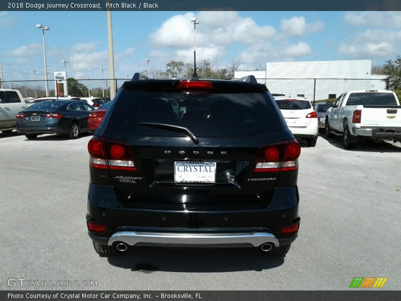 Pitch Black / Black 2018 Dodge Journey Crossroad