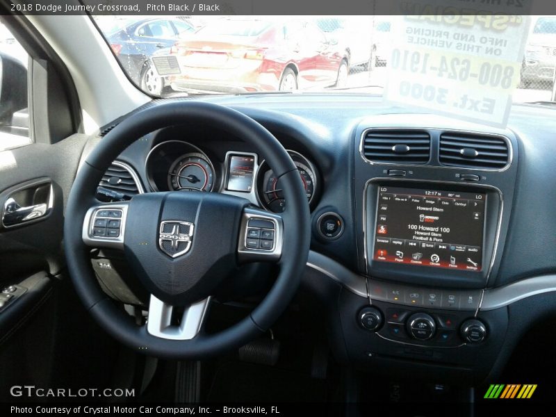 Pitch Black / Black 2018 Dodge Journey Crossroad