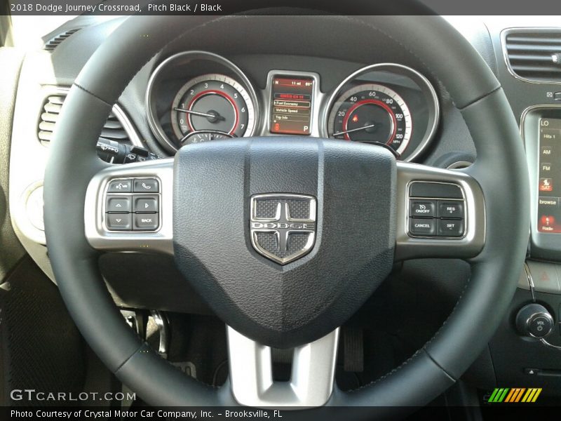 Pitch Black / Black 2018 Dodge Journey Crossroad