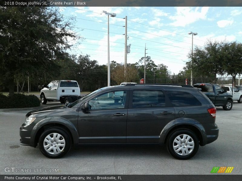 Granite Pearl / Black 2018 Dodge Journey SE