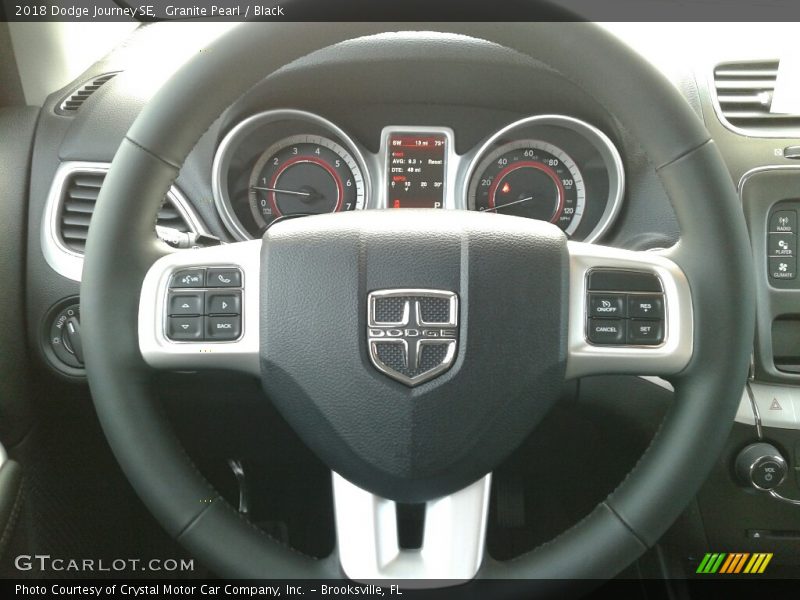 Granite Pearl / Black 2018 Dodge Journey SE