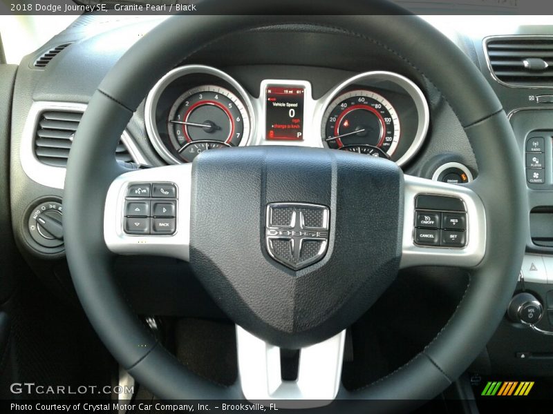 Granite Pearl / Black 2018 Dodge Journey SE