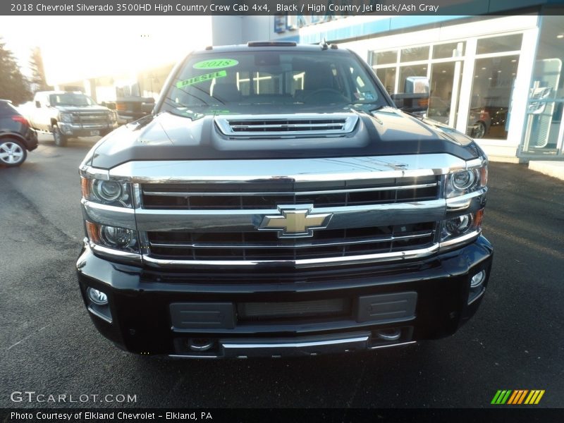 Black / High Country Jet Black/Ash Gray 2018 Chevrolet Silverado 3500HD High Country Crew Cab 4x4