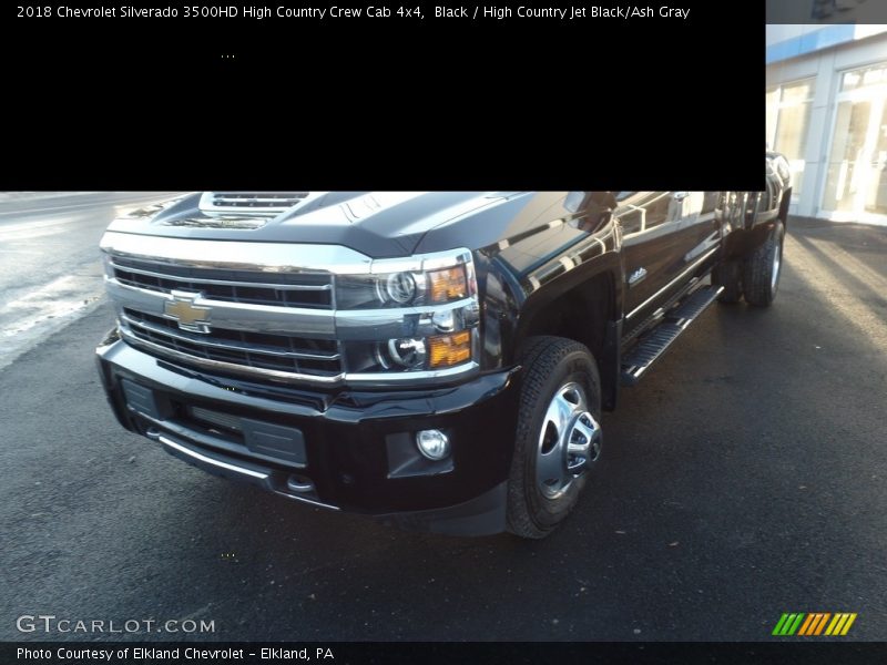 Black / High Country Jet Black/Ash Gray 2018 Chevrolet Silverado 3500HD High Country Crew Cab 4x4