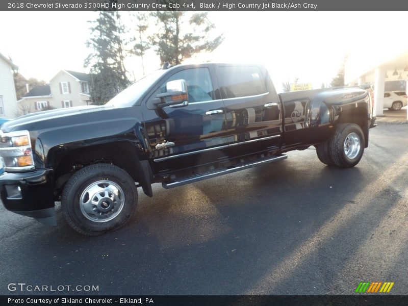 Black / High Country Jet Black/Ash Gray 2018 Chevrolet Silverado 3500HD High Country Crew Cab 4x4
