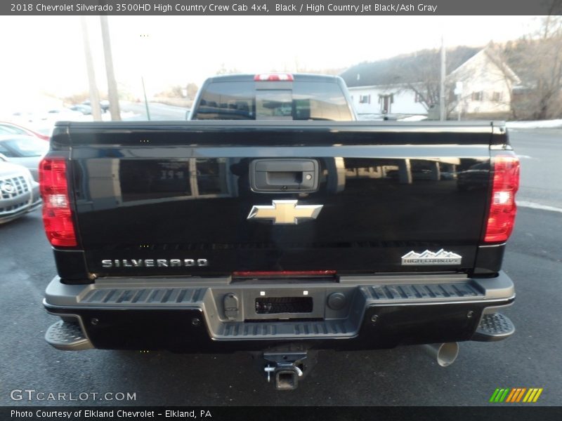 Black / High Country Jet Black/Ash Gray 2018 Chevrolet Silverado 3500HD High Country Crew Cab 4x4