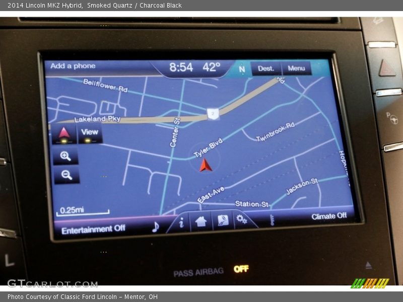 Smoked Quartz / Charcoal Black 2014 Lincoln MKZ Hybrid