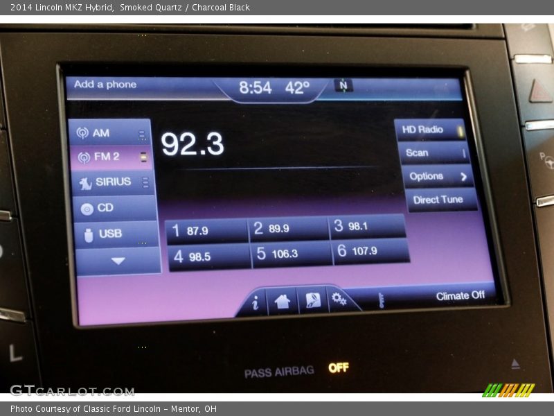 Smoked Quartz / Charcoal Black 2014 Lincoln MKZ Hybrid
