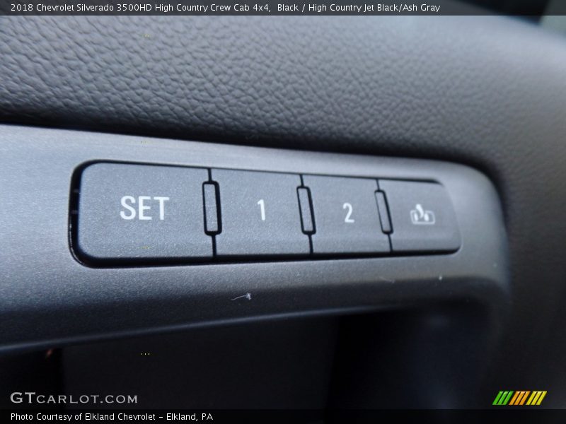 Black / High Country Jet Black/Ash Gray 2018 Chevrolet Silverado 3500HD High Country Crew Cab 4x4