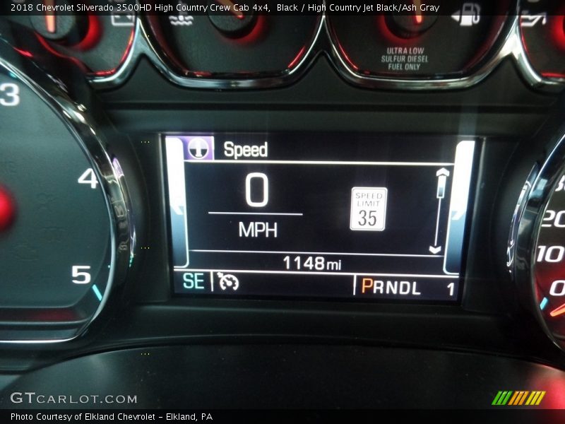 Black / High Country Jet Black/Ash Gray 2018 Chevrolet Silverado 3500HD High Country Crew Cab 4x4