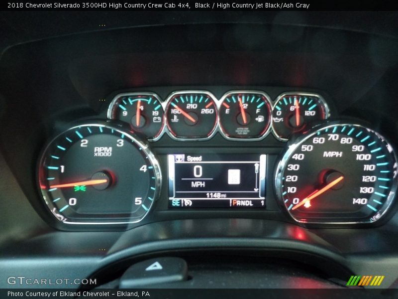 Black / High Country Jet Black/Ash Gray 2018 Chevrolet Silverado 3500HD High Country Crew Cab 4x4