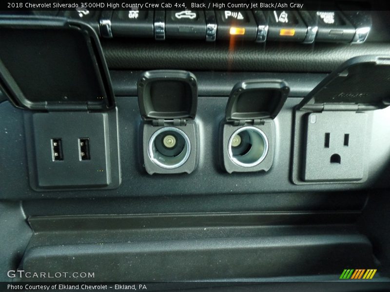 Black / High Country Jet Black/Ash Gray 2018 Chevrolet Silverado 3500HD High Country Crew Cab 4x4