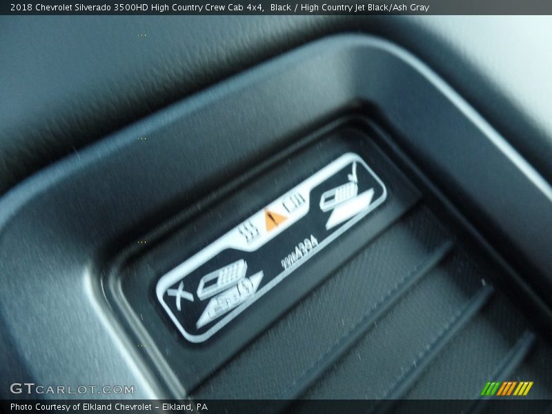Black / High Country Jet Black/Ash Gray 2018 Chevrolet Silverado 3500HD High Country Crew Cab 4x4