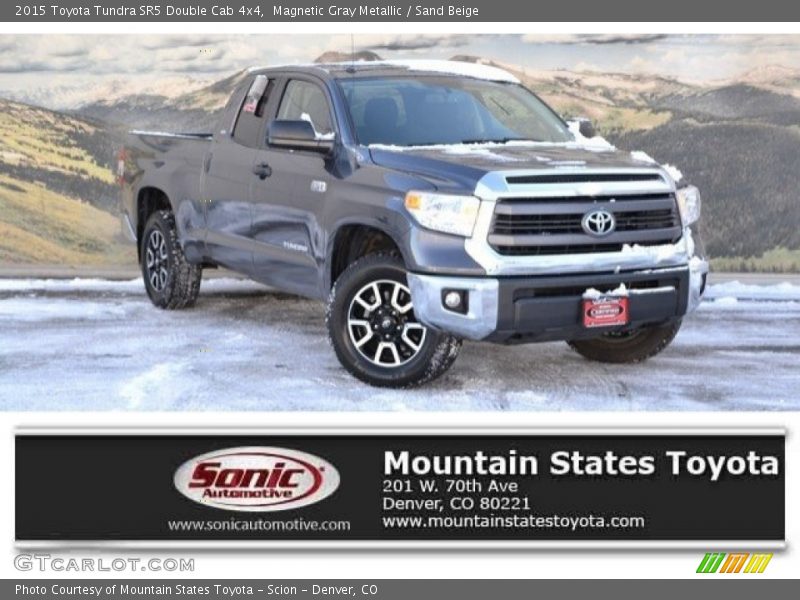 Magnetic Gray Metallic / Sand Beige 2015 Toyota Tundra SR5 Double Cab 4x4