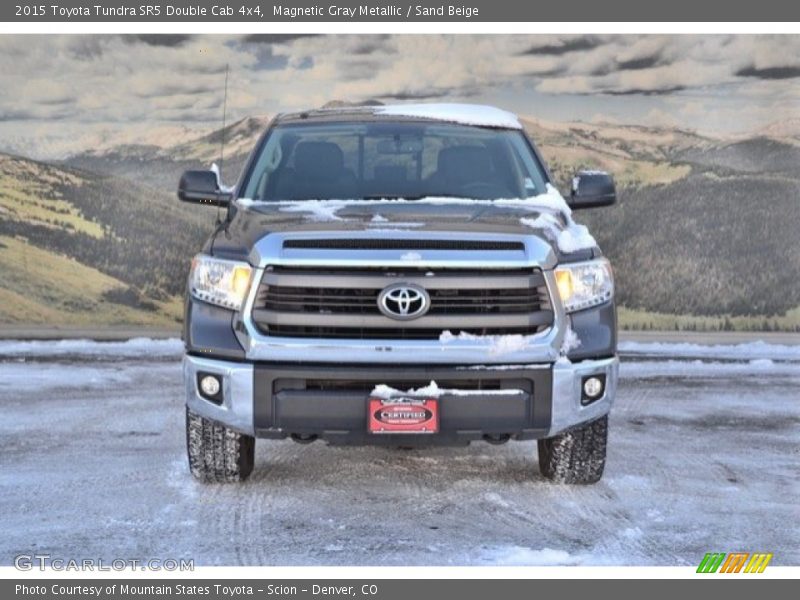 Magnetic Gray Metallic / Sand Beige 2015 Toyota Tundra SR5 Double Cab 4x4