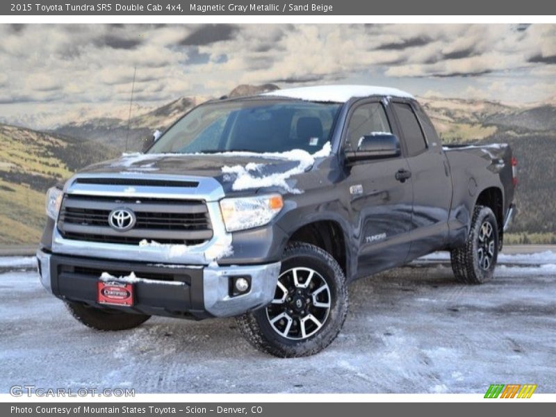 Magnetic Gray Metallic / Sand Beige 2015 Toyota Tundra SR5 Double Cab 4x4