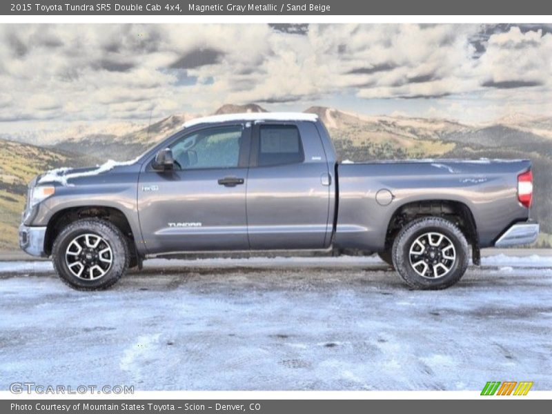 Magnetic Gray Metallic / Sand Beige 2015 Toyota Tundra SR5 Double Cab 4x4