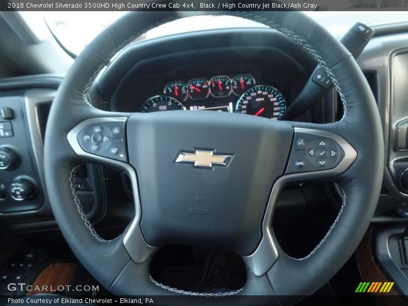 Black / High Country Jet Black/Ash Gray 2018 Chevrolet Silverado 3500HD High Country Crew Cab 4x4