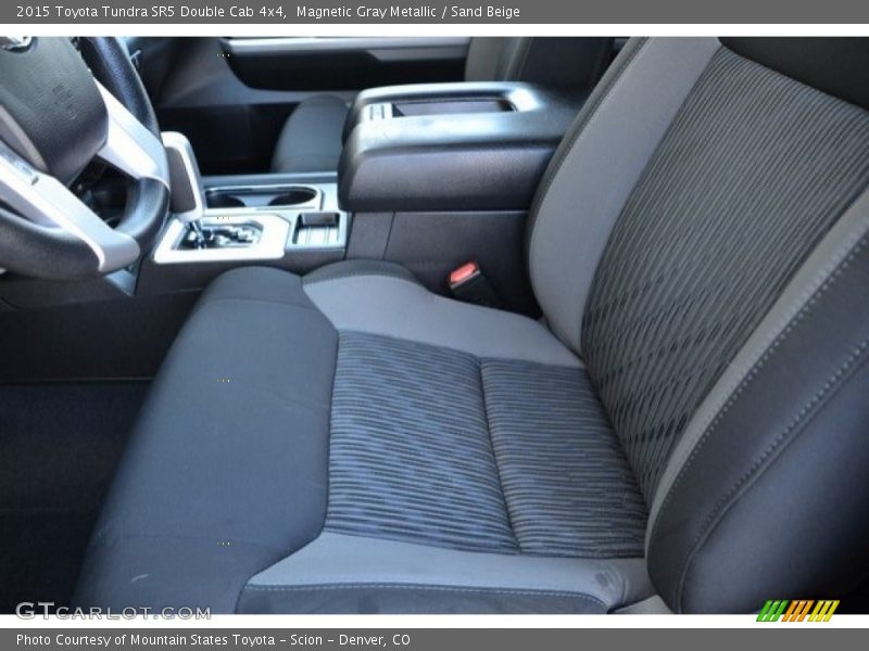 Magnetic Gray Metallic / Sand Beige 2015 Toyota Tundra SR5 Double Cab 4x4