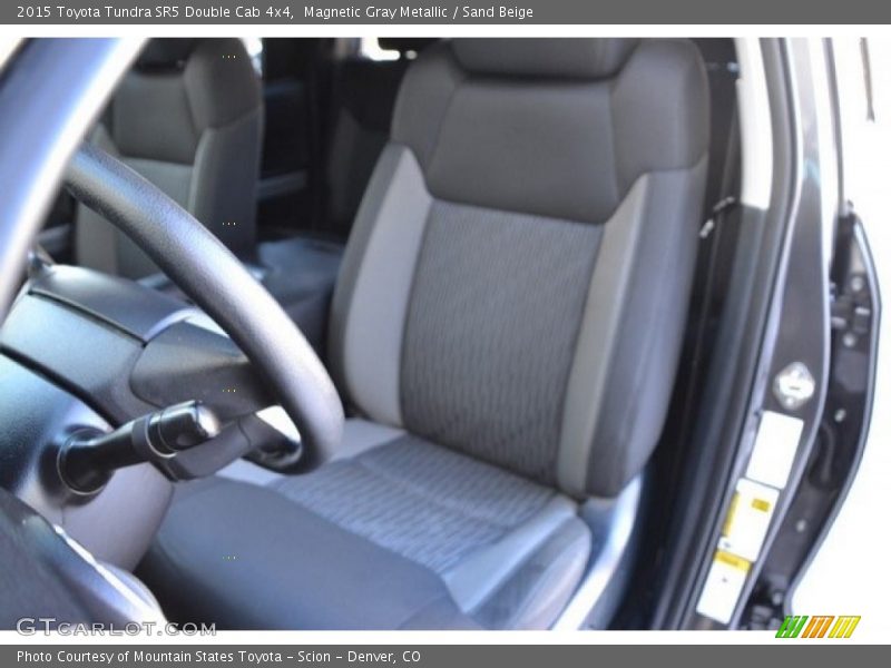 Magnetic Gray Metallic / Sand Beige 2015 Toyota Tundra SR5 Double Cab 4x4