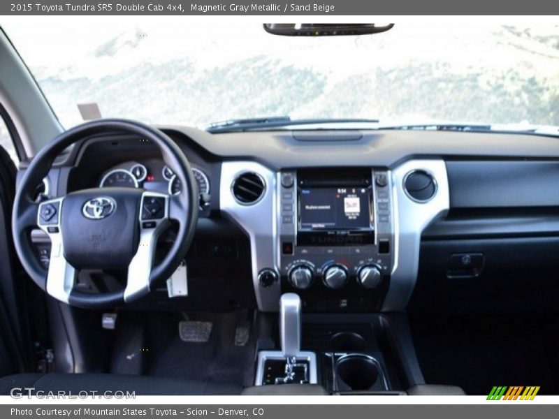 Magnetic Gray Metallic / Sand Beige 2015 Toyota Tundra SR5 Double Cab 4x4