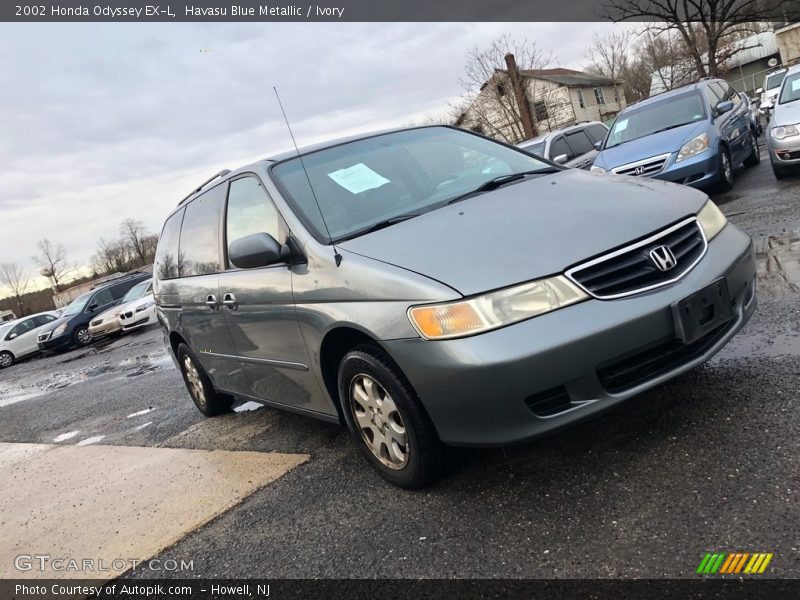 Havasu Blue Metallic / Ivory 2002 Honda Odyssey EX-L