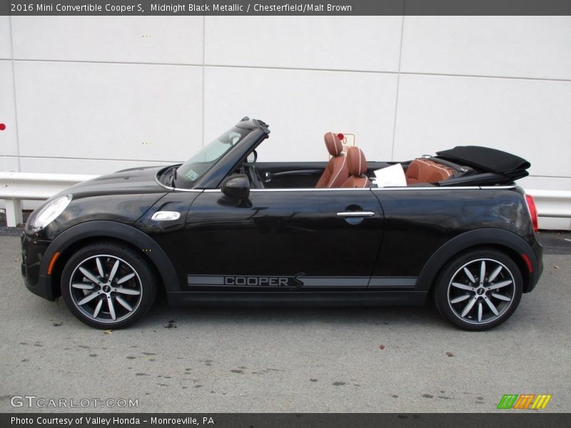 Midnight Black Metallic / Chesterfield/Malt Brown 2016 Mini Convertible Cooper S