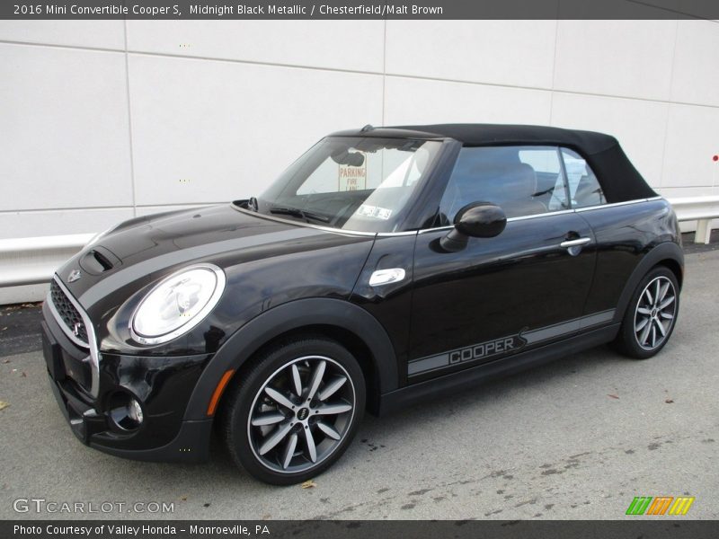 Midnight Black Metallic / Chesterfield/Malt Brown 2016 Mini Convertible Cooper S