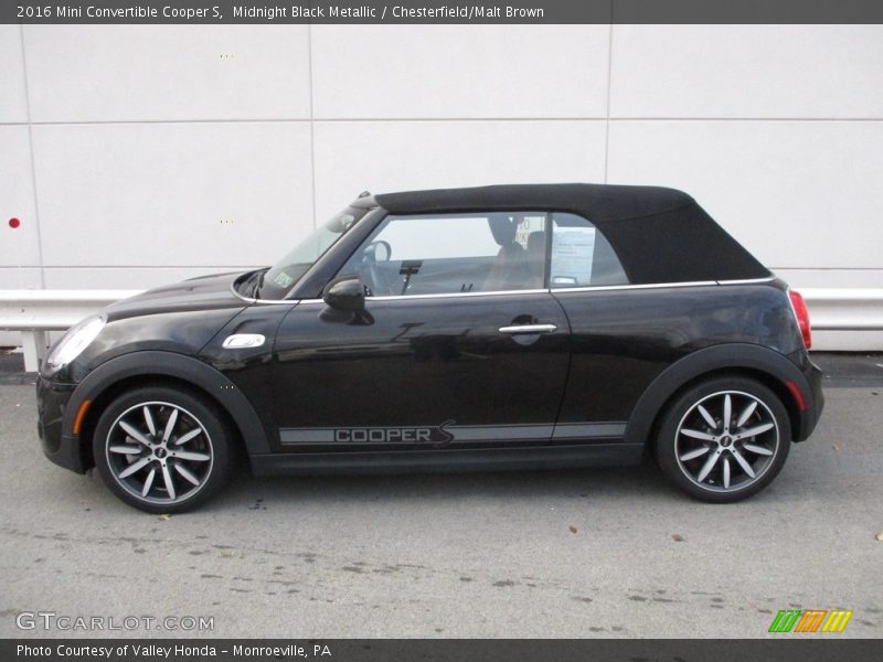 Midnight Black Metallic / Chesterfield/Malt Brown 2016 Mini Convertible Cooper S