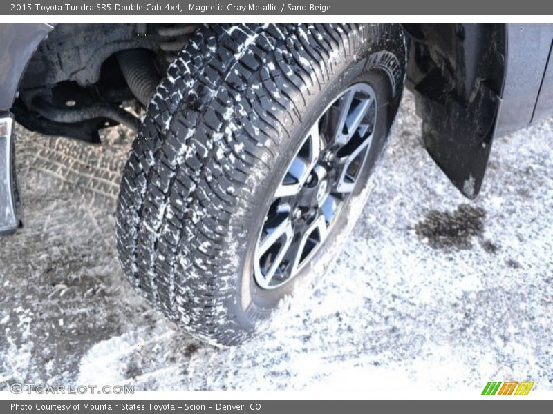 Magnetic Gray Metallic / Sand Beige 2015 Toyota Tundra SR5 Double Cab 4x4