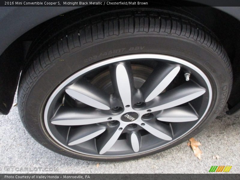 Midnight Black Metallic / Chesterfield/Malt Brown 2016 Mini Convertible Cooper S